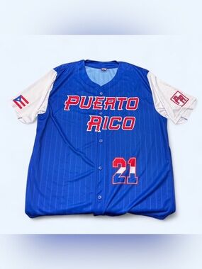 Puerto Rico Clemente #21 Baseball Jersey